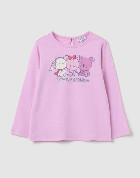 OVS TSH L/S MOD.B W/GLIT. BIO