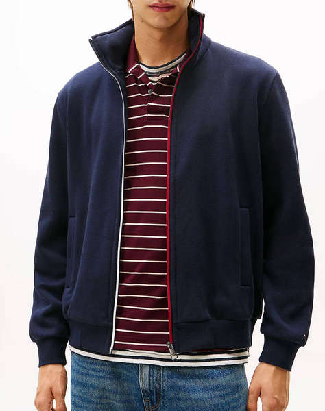 TOMMY HILFIGER GLOBAL STRIPE ZIP THROUGH