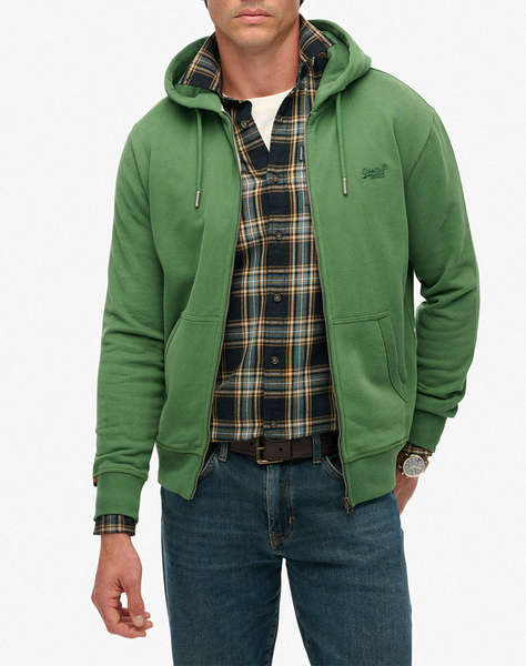 SUPERDRY D1 OVIN ESSENTIAL LOGO ZIP HOODIE HB MEN''S SWEATSHIRT
