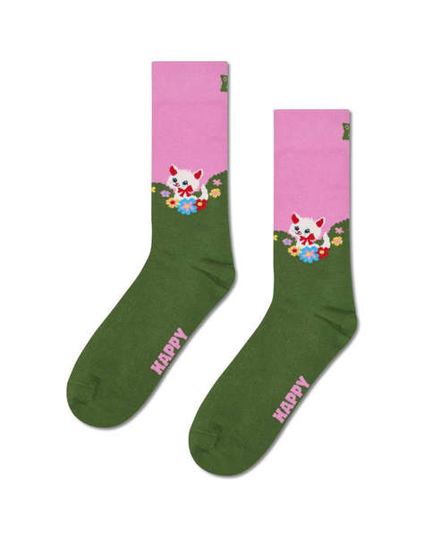 HAPPY SOCKS Kitten And Flowers Sock