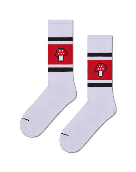 HAPPY SOCKS Mushroom Stripe Sneaker Sock
