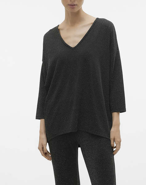 VERO MODA VMKANVA 3/4 V-NECK TOP JRS GA