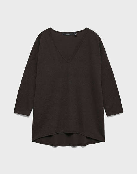 VERO MODA VMKANVA 3/4 V-NECK TOP JRS GA