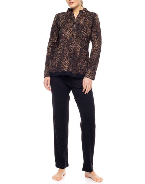 PINK LABEL PYJAMA LEOPARD