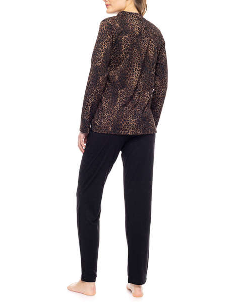PINK LABEL PYJAMA LEOPARD