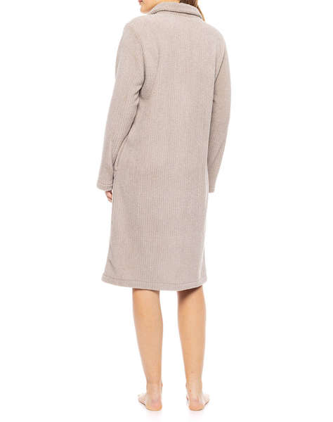 PINK LABEL ROBE ZIPPER FLEECE STRIPE