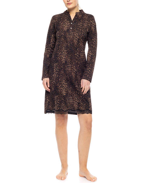 PINK LABEL NIGHTGOWN LEOPARD