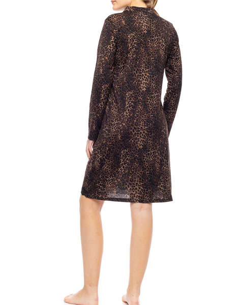 PINK LABEL NIGHTGOWN LEOPARD