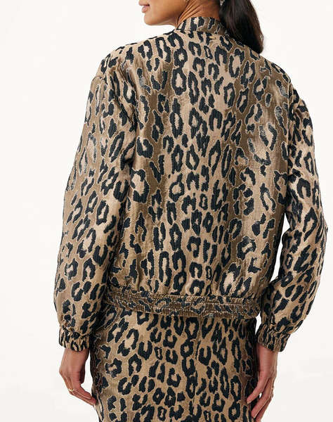 MEXX Leopard jacquard bomber