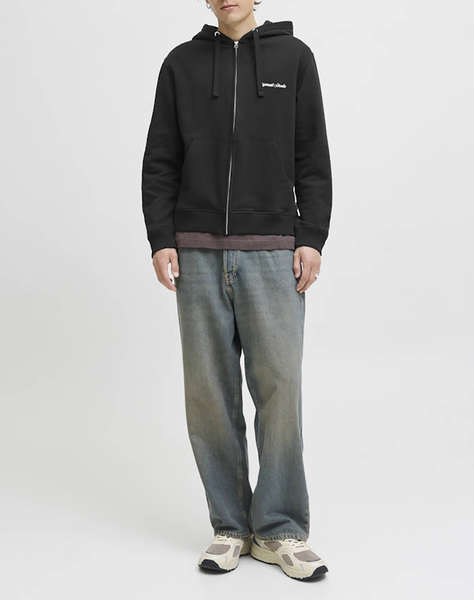 JACK&JONES JORNORREBRO EMB SWEAT ZIP HOOD NOOS