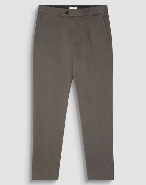 ANTONY MORATO MMTR00764FA800190 MIN OF 6 TROUSERS MARK SLIM FIT IN STRETCH TWILL COTTON FABRIC WITH LOGOED RUBBER FLAG МЪЖКИ ПАНТАЛОН