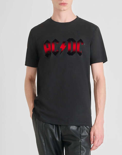 ANTONY MORATO MMKS02570FA100240 MIN OF 6 T-SHIRT REGULAR FIT IN JERSEY COTTON FABRIC WITH FLOCK PRINT МЪЖКА БЛУЗА