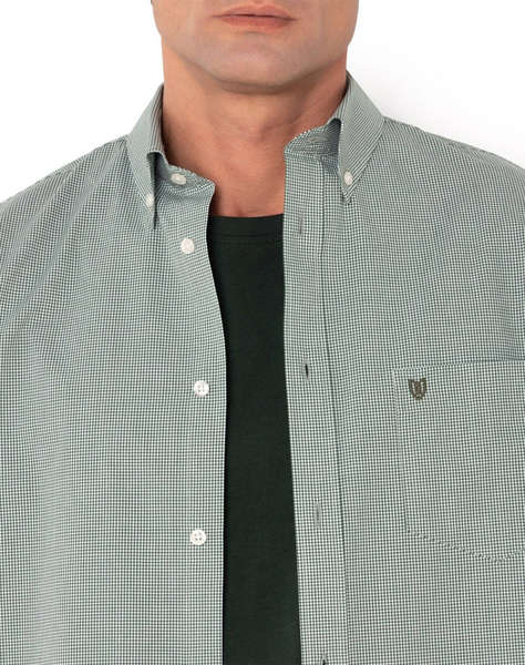 THE BOSTONIANS РИЗА CHESTER POPLIN REGULAR FIT MiniCheck POPLIN Button-down Regular Fit