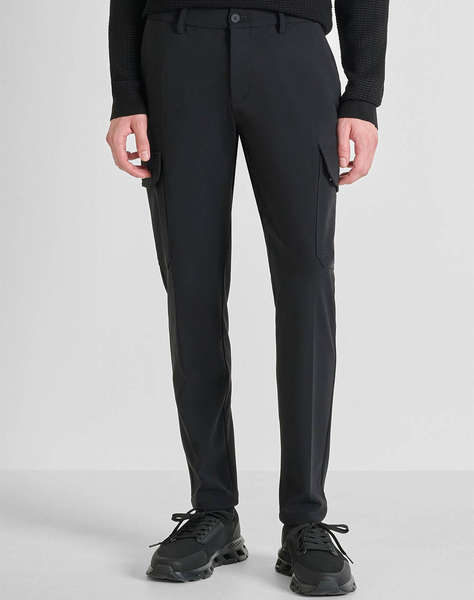 ANTONY MORATO MMTR00765FA600297 MIN OF 6 TROUSERS BJORN SKINNY FIT IN BI-STRETCH FABRIC TECHNO HANDFEEL WITH METAL BADGE МЪЖКИ ПАНТАЛОН