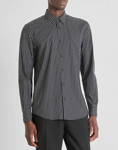ANTONY MORATO MMSL00628FA430654 MIN OF 6 SHIRT NAPOLI SLIM FIT IN SOFT TOUCH PRINTED COTTON VISCOSE BLEND FABRIC МЪЖКА БЛУЗА