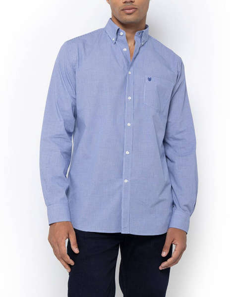 THE BOSTONIANS РИЗА CHESTER POPLIN REGULAR FIT MiniCheck POPLIN Button-down Regular Fit