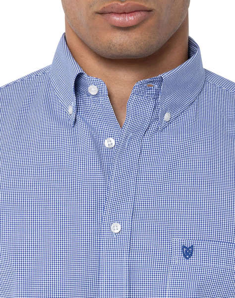 THE BOSTONIANS РИЗА CHESTER POPLIN REGULAR FIT MiniCheck POPLIN Button-down Regular Fit