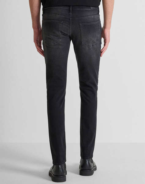 ANTONY MORATO MMDT00241FA7506121W02103 MIN OF 10 JEANS OZZY TAPERED FIT IN BLACK BLACK DENIM МЪЖКИ ПАНТАЛОН