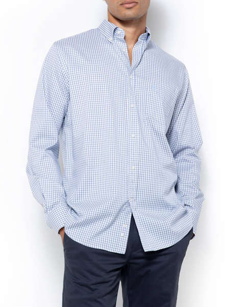 THE BOSTONIANS РИЗА CHESTER TWILL REGULAR FIT MiniCheck TWILL Button-down Regular FIT