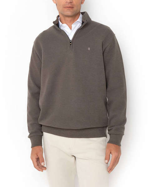 THE BOSTONIANS COTTON SWEATSHIRT HALF ZIP REGULAR FIT
