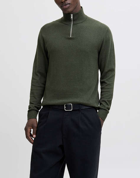JACK&JONES JJEEMIL KNIT HALF ZIP NOOS