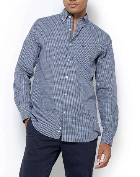 THE BOSTONIANS РИЗА CHESTER POPLIN REGULAR FIT MiniCheck POPLIN Button-down Regular Fit