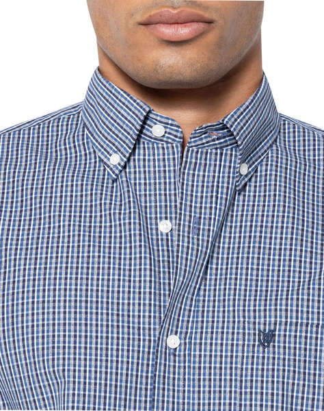 THE BOSTONIANS РИЗА CHESTER POPLIN REGULAR FIT MiniCheck POPLIN Button-down Regular Fit