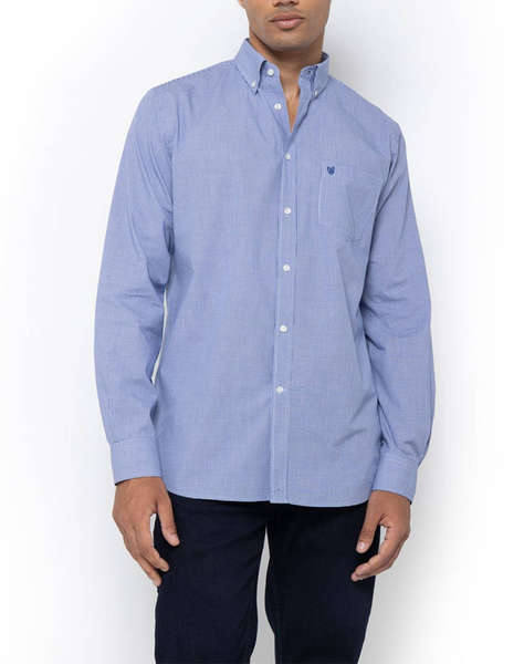 THE BOSTONIANS РИЗА CHESTER POPLIN REGULAR FIT MiniCheck POPLIN Button-down Regular Fit