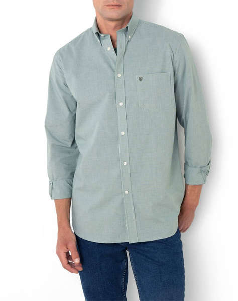 THE BOSTONIANS РИЗА CHESTER POPLIN REGULAR FIT MiniCheck POPLIN Button-down Regular Fit