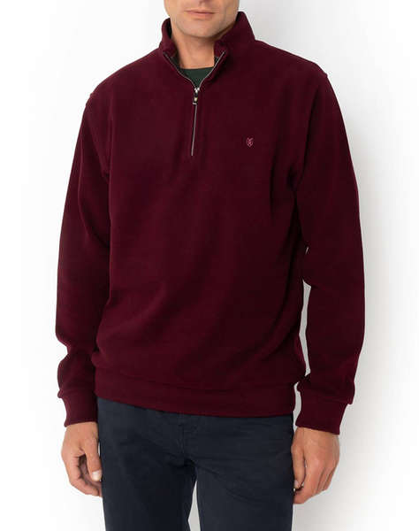 THE BOSTONIANS COTTON SWEATSHIRT HALF ZIP REGULAR FIT