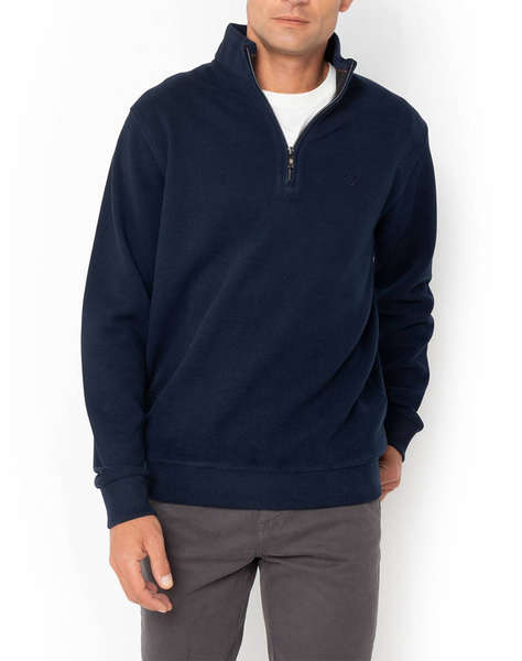 THE BOSTONIANS COTTON SWEATSHIRT HALF ZIP REGULAR FIT