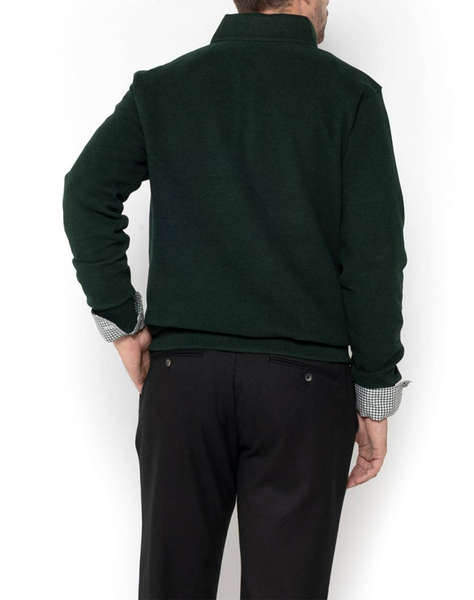 THE BOSTONIANS COTTON SWEATSHIRT HALF ZIP REGULAR FIT