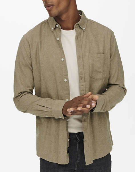 ONLY&SONS ONSNIKO LS MELANGE SHIRT