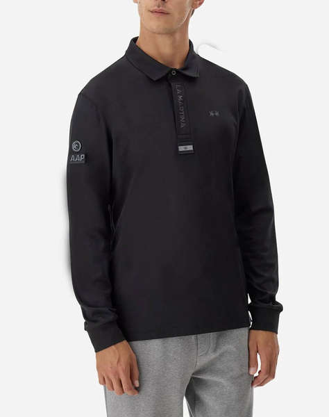 LAMARTINA BLOUSE ПОЛО MM MAN L/S POLO SILKY FINISH JERS