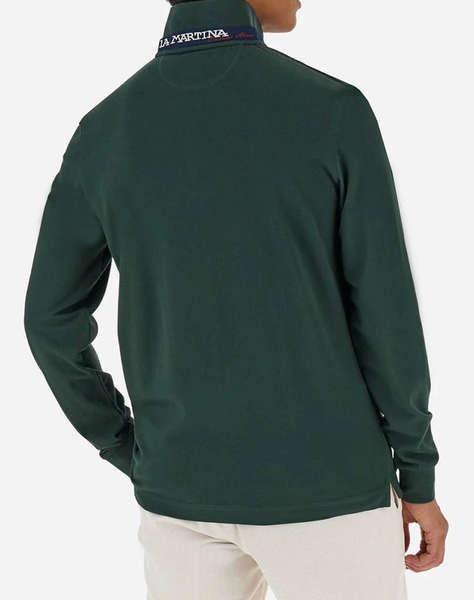 LAMARTINA BLOUSE ПОЛО MM MAN L/S POLO PIQUET STRETCH