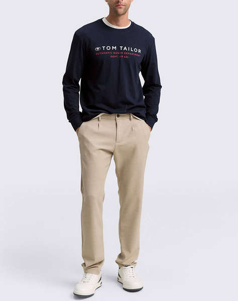 TOM TAILOR PRINTED LONGSLEEVE MEN''S T-SHIRT