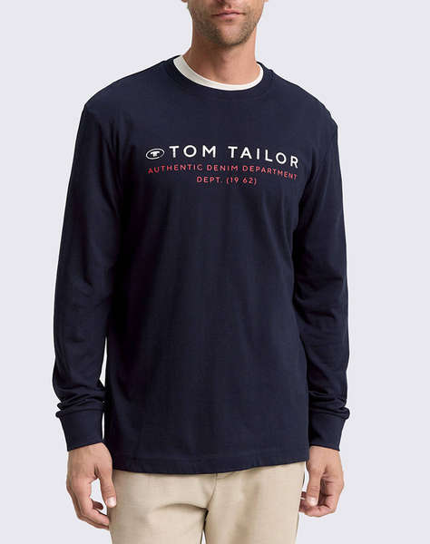 TOM TAILOR PRINTED LONGSLEEVE MEN''S T-SHIRT