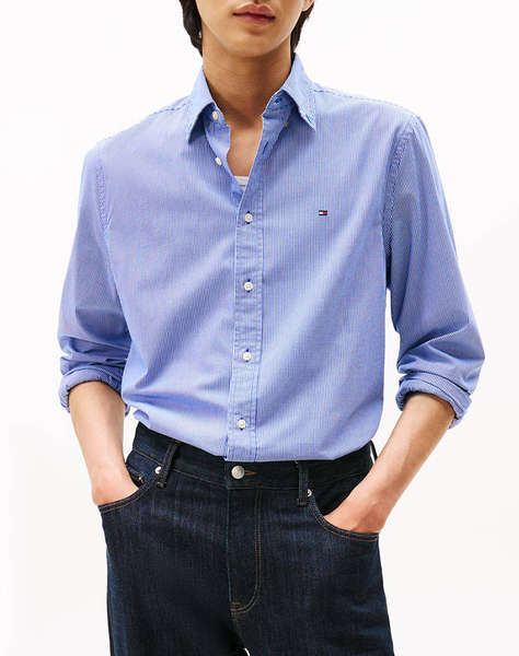 TOMMY HILFIGER FLEX POPLIN MICRO GINGHAM SHIRT