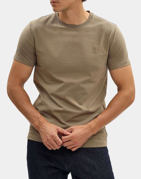 TRUSSARDI SLIM FIT T-SHIRT - ESSENTIAL LEVRIERO - STRETCH JERSEY