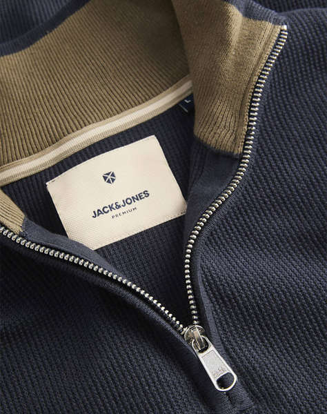 JACK&JONES JPRBLUREX KNIT HALF ZIP LN