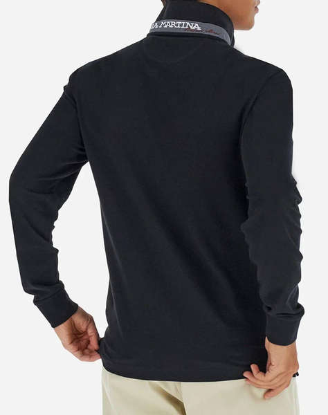 LAMARTINA BLOUSE ПОЛО MM MAN L/S POLO PIQUET STRETCH