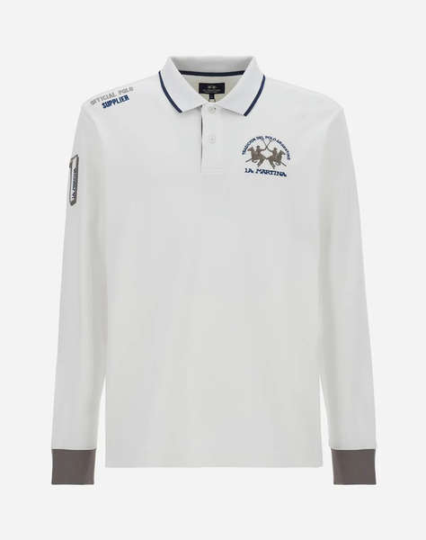 LAMARTINA BLOUSE ПОЛО MM MAN L/S POLO HEAVY JERSEY