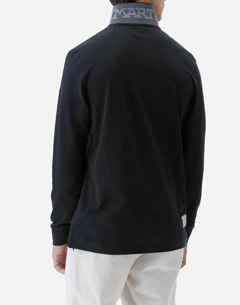 LAMARTINA BLOUSE ПОЛО MM MAN L/S POLO PIQUET STRETCH