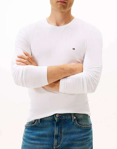 TOMMY HILFIGER STRETCH SLIM FIT LONG SLEEVE TEE