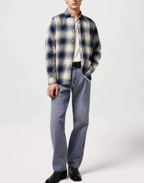 WRANGLER 1 PKT INDIGO SHIRT