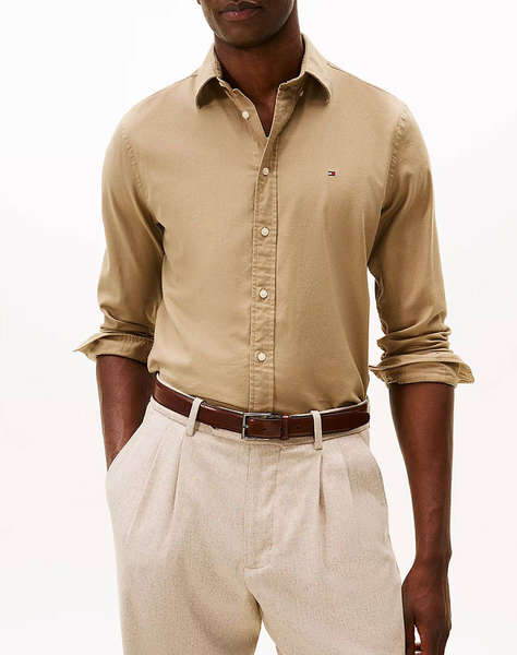 TOMMY HILFIGER FLEX FLANNEL SOLID RF SHIRT