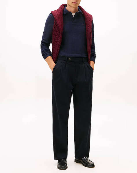 TOMMY HILFIGER LS HERRINGBONE REG POLO