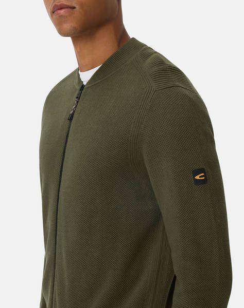 CAMEL ACTIVE ПЛЕТЕНА ЖИЛЕТКА Full Zip