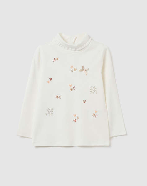 OVS TURTLE NECK W/EMBRO