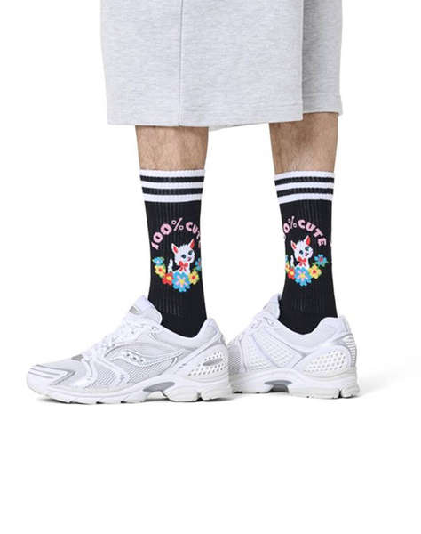 HAPPY SOCKS 100% Cute Sneaker Sock